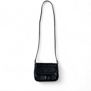 Source Unknown Glittery Black Crossbody Bag